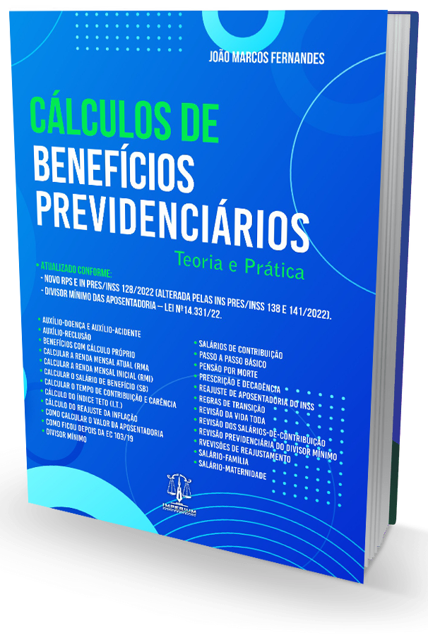 Aqui está o livro Cálculos de Benefícios Previdenciários (2023)